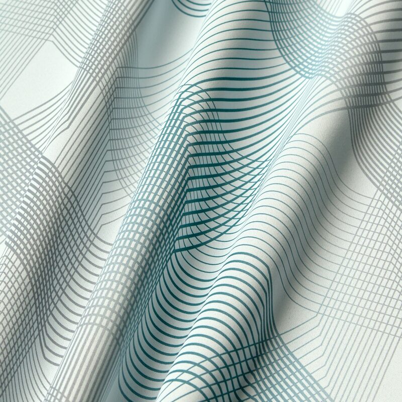 Tissu WEBLINES coloris bleu