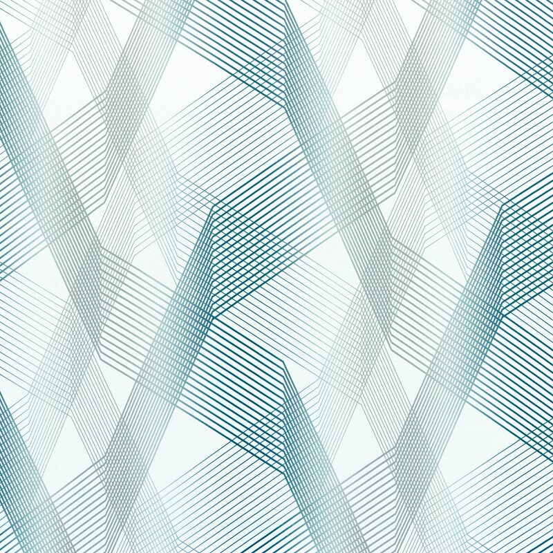 Tissu WEBLINES coloris bleu