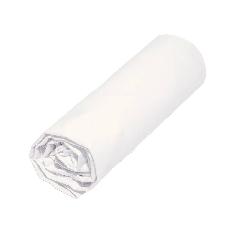 Drap housse ORIGIN 90X200cm coloris blanc 90 x 200 cm