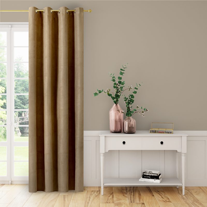 Rideau thermique STRADA coloris taupe 140 x 240 cm