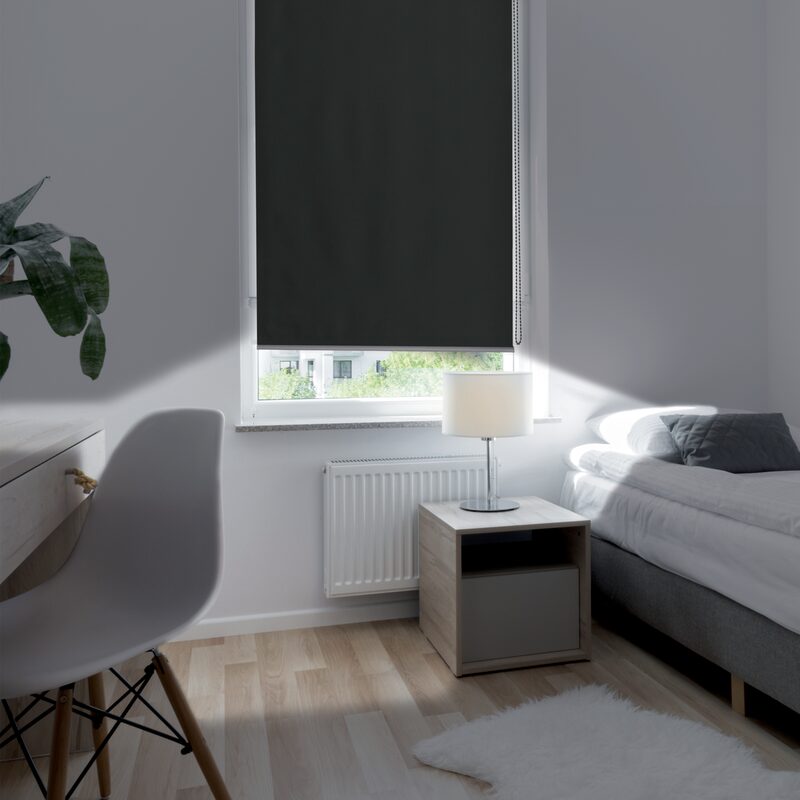 Store enrouleur CREPUSCULE coloris anthracite 150 x 250 cm