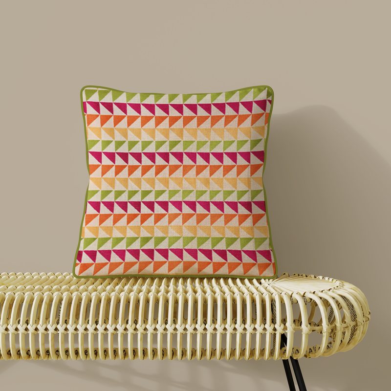 Housse de coussin AZTEC coloris multicolore 40 x 40 cm