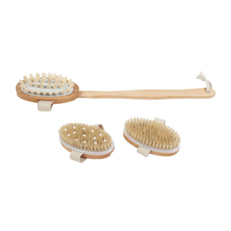 Brosse de massage TAZENA coloris kraft