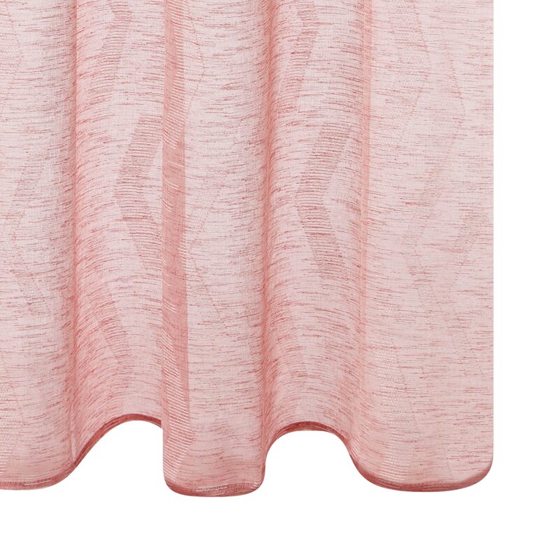 Voilage AGRIZ coloris rose des sables 140 x 250 cm