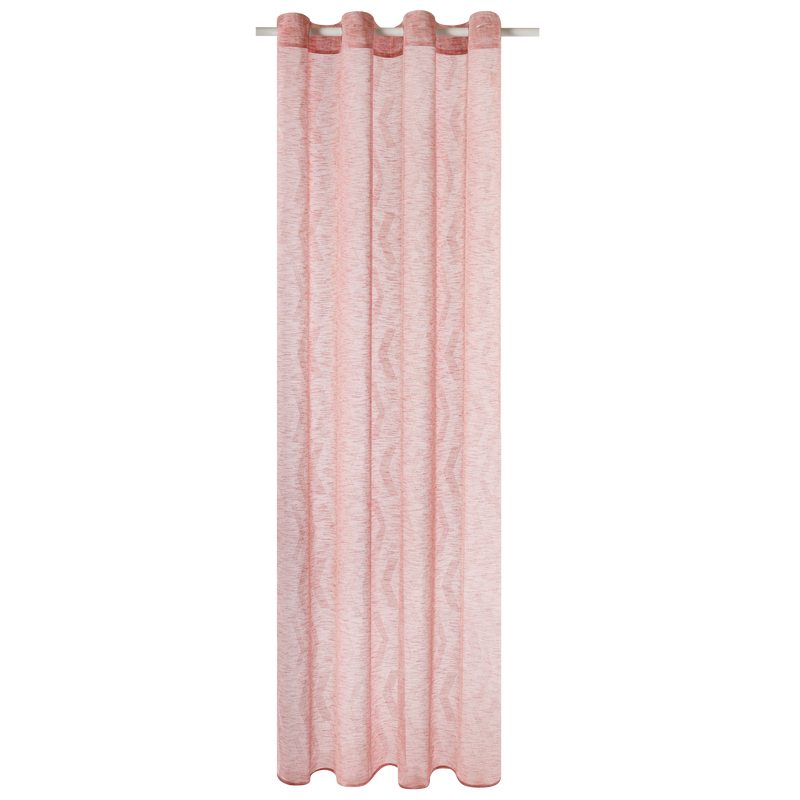 Voilage AGRIZ coloris rose des sables 140 x 250 cm