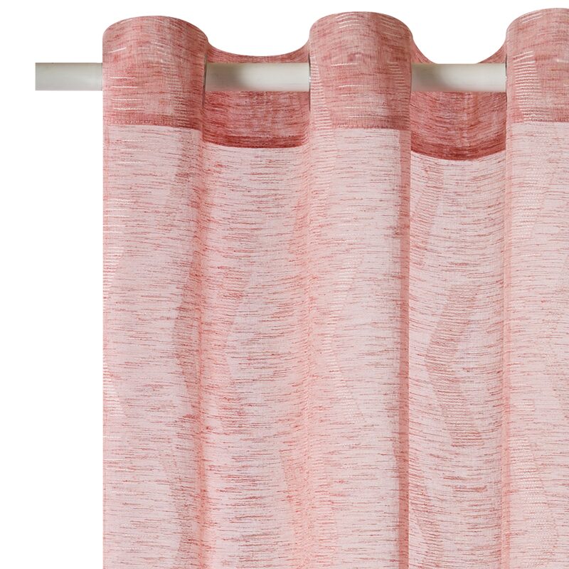 Voilage AGRIZ coloris rose des sables 140 x 250 cm
