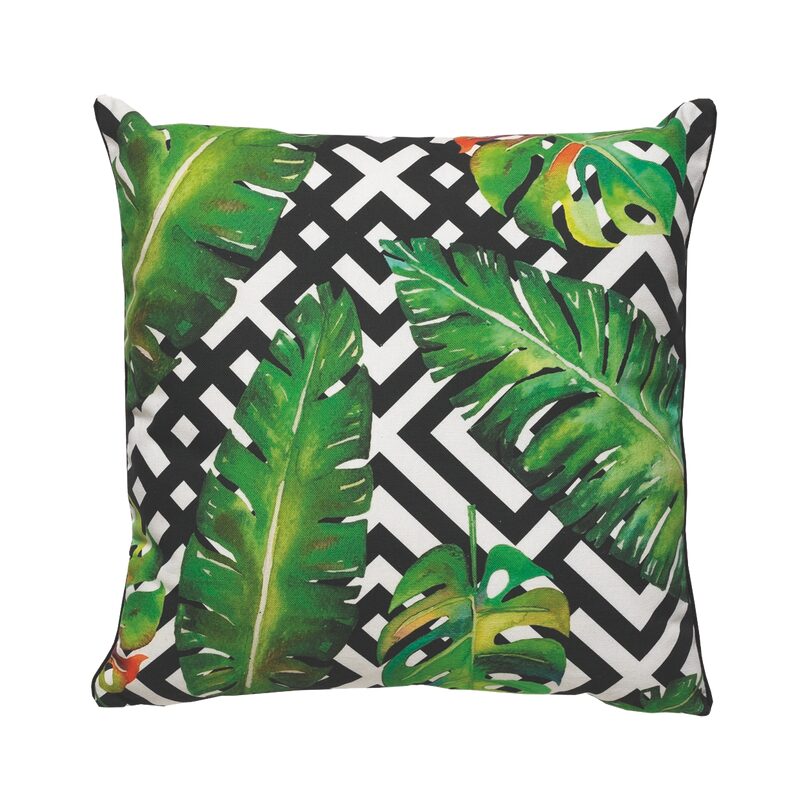 Coussin ITABUNA coloris vert végétal 40 x 40 cm