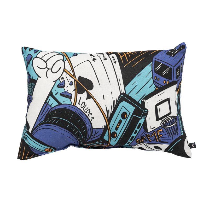 Coussin GAMES coloris multicolore 30 x 45 cm