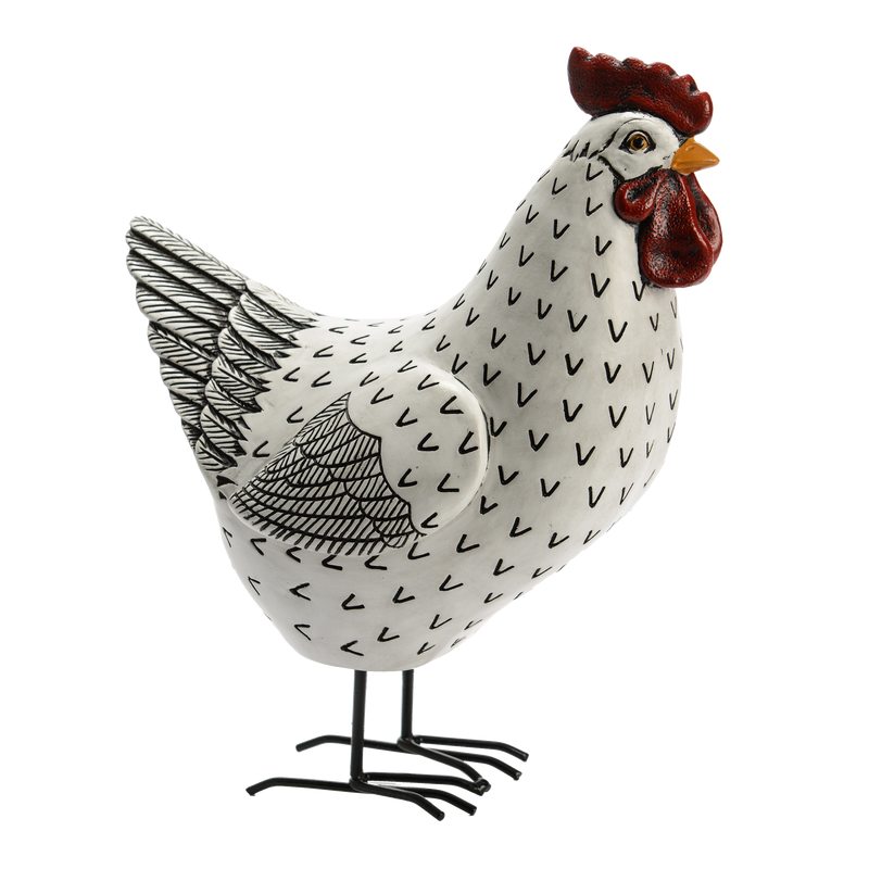 Figurine ROOSTER coloris blanc
