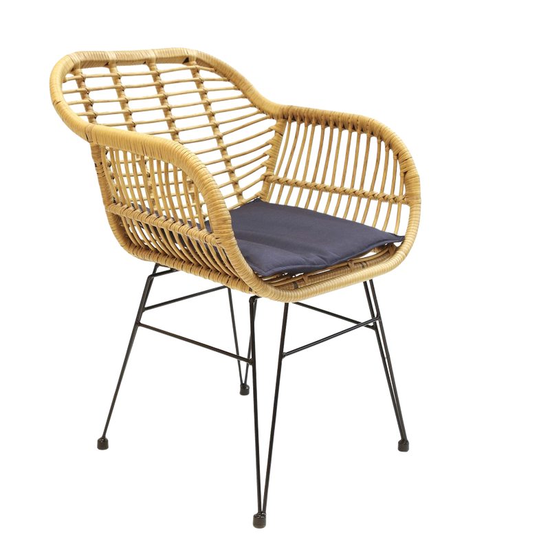 Fauteuil PALMA coloris naturel