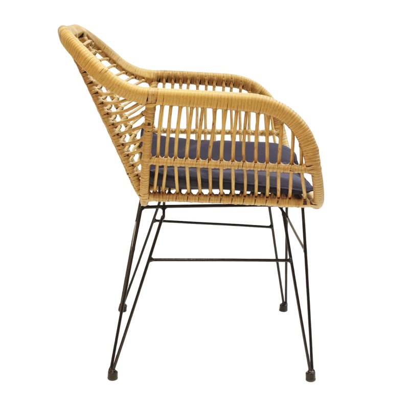 Fauteuil PALMA coloris naturel