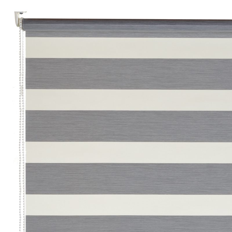 Store jour/nuit ECLIPSE coloris gris chiné 92 x 160 cm