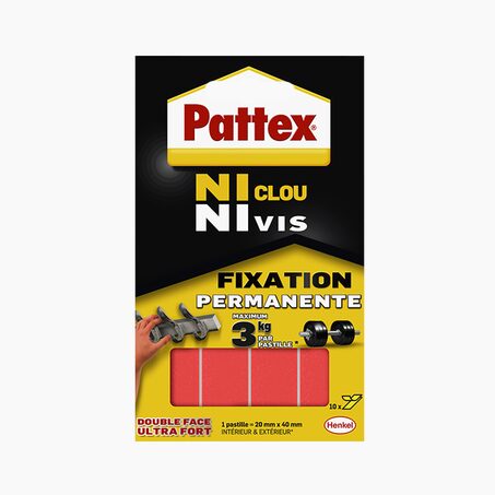 Pattex Pastilles adhésives FIXATION PERMANENTE 3 KG