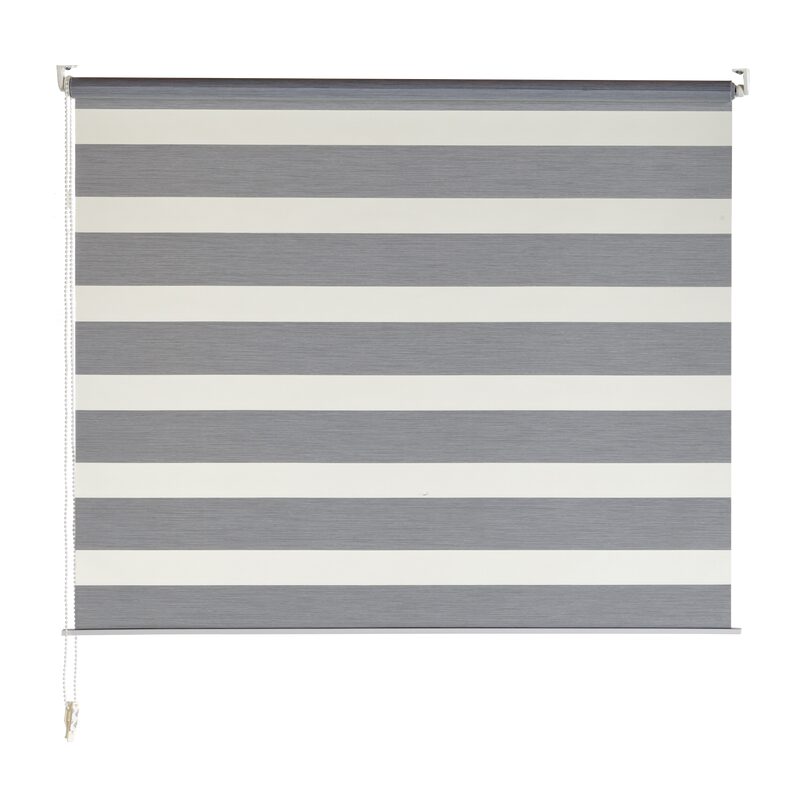 Store jour/nuit ECLIPSE coloris gris chiné 92 x 160 cm