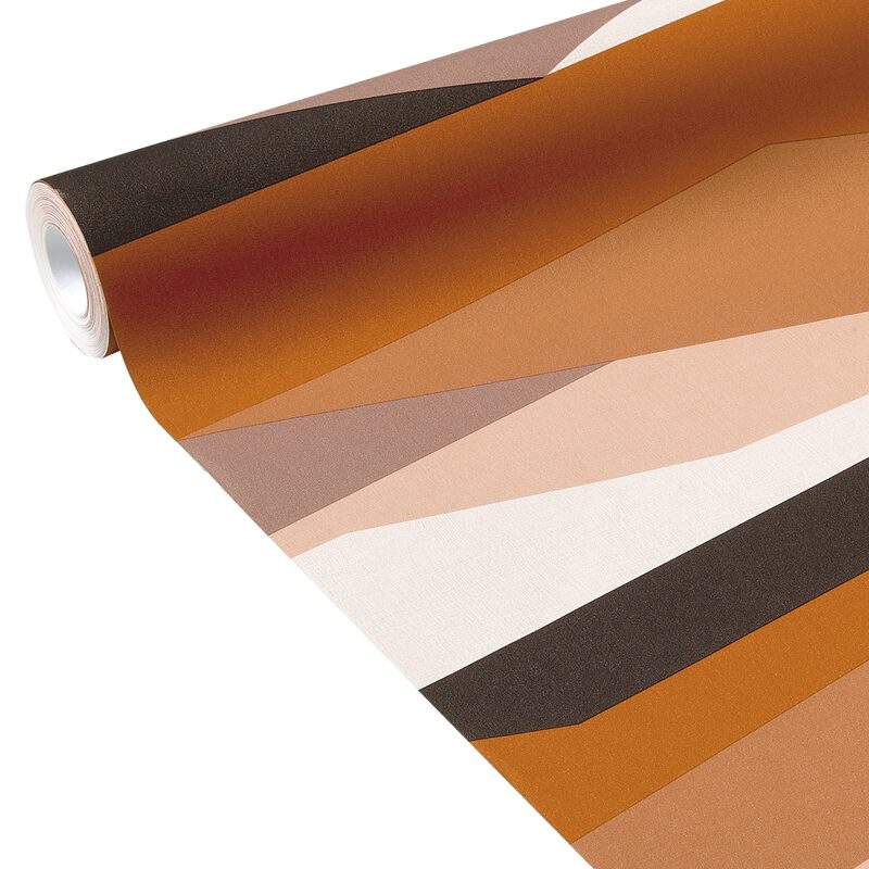 Papier peint intissé ATLAS coloris terracotta