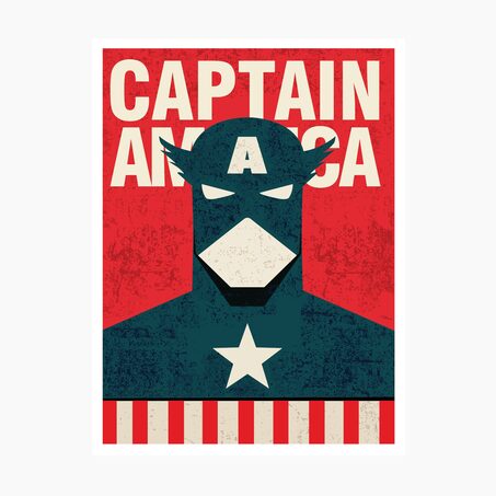 Blue Shaker Affiche CAPTAIN AMERICA 30 x 40 cm