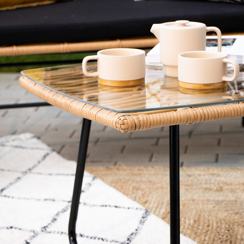 Table PALMA coloris naturel 95 x 55 cm