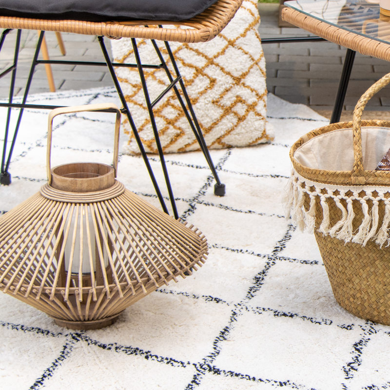 Lanterne LUSSAN coloris bambou