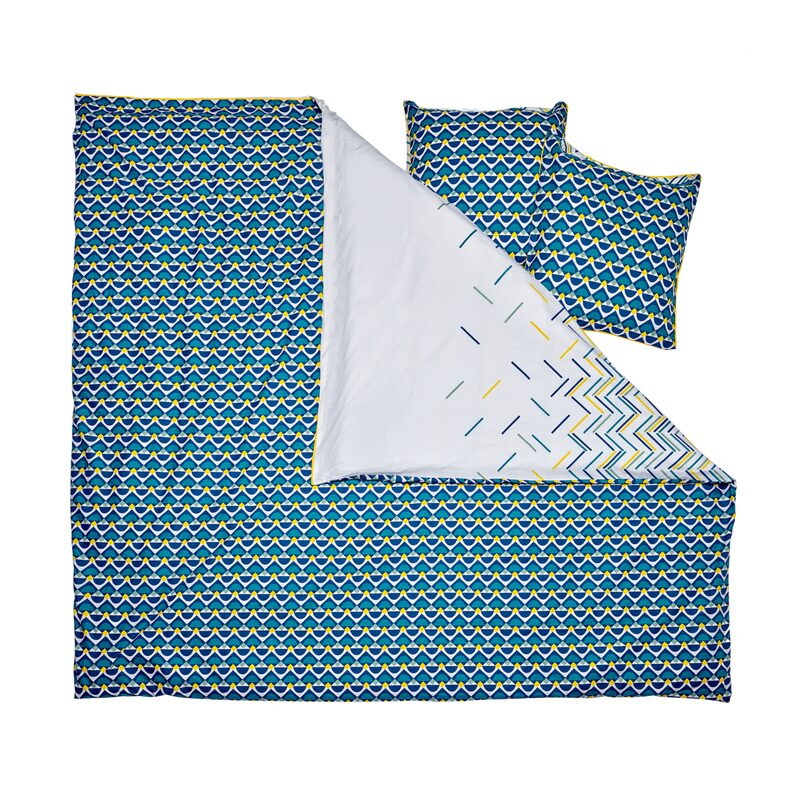 Parure de lit en percale de coton HERRING 240 x 220 cm