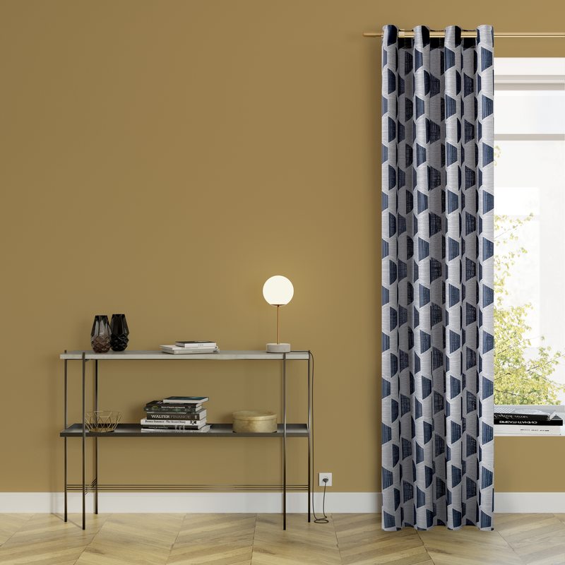 Rideau COPENHAGUE coloris bleu nuit 140 x 260 cm