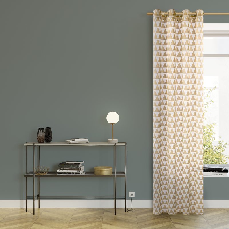 Voilage TEYUNA coloris doré 140 x 240 cm