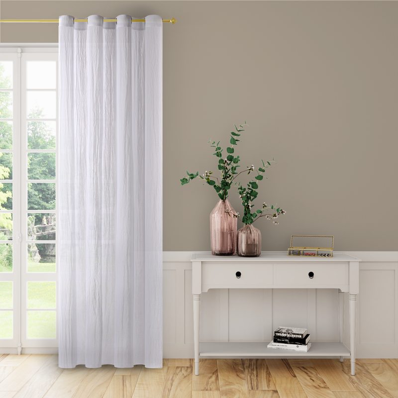 Voilage ANAFI coloris blanc 140 x 240 cm