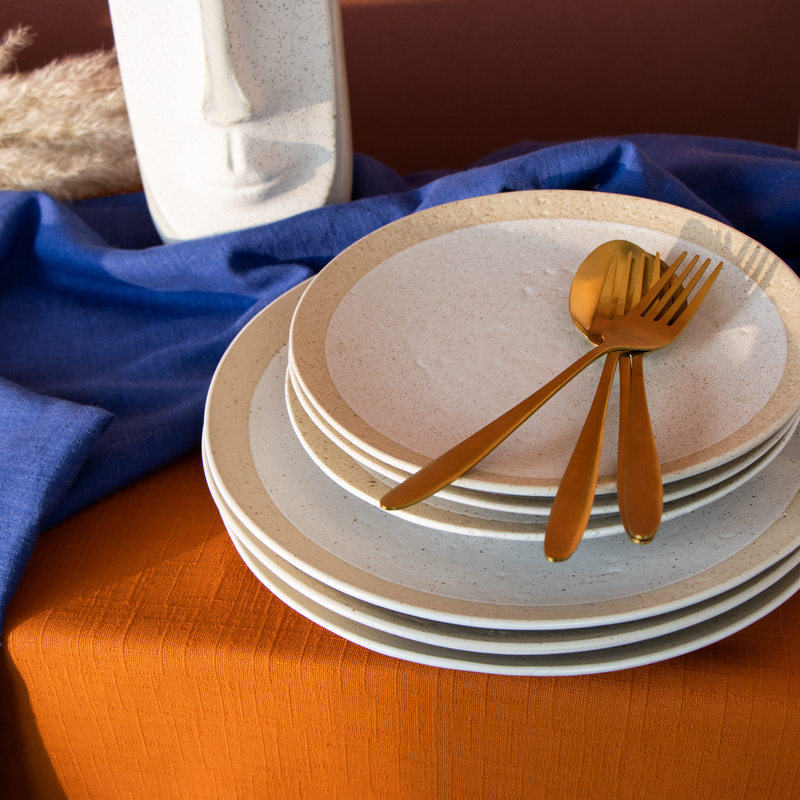 Assiette SARRANT 27 cm coloris grès