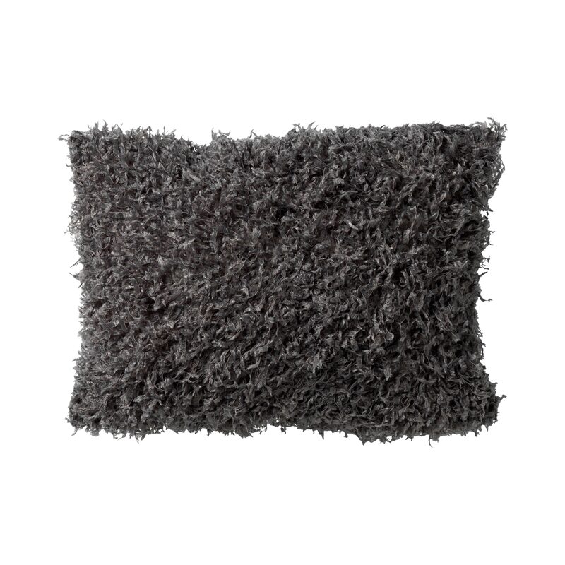 Coussin HERRA coloris gris anthracite 30 x 50 cm