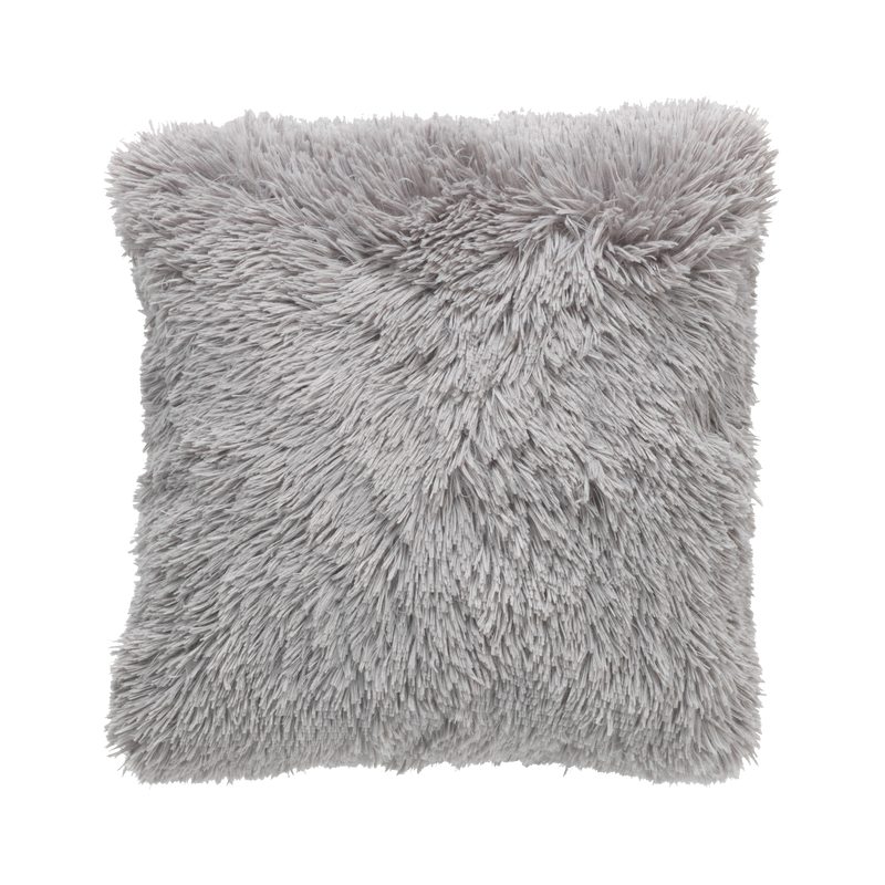 Coussin BODRUN coloris gris galet 45 x 45 cm