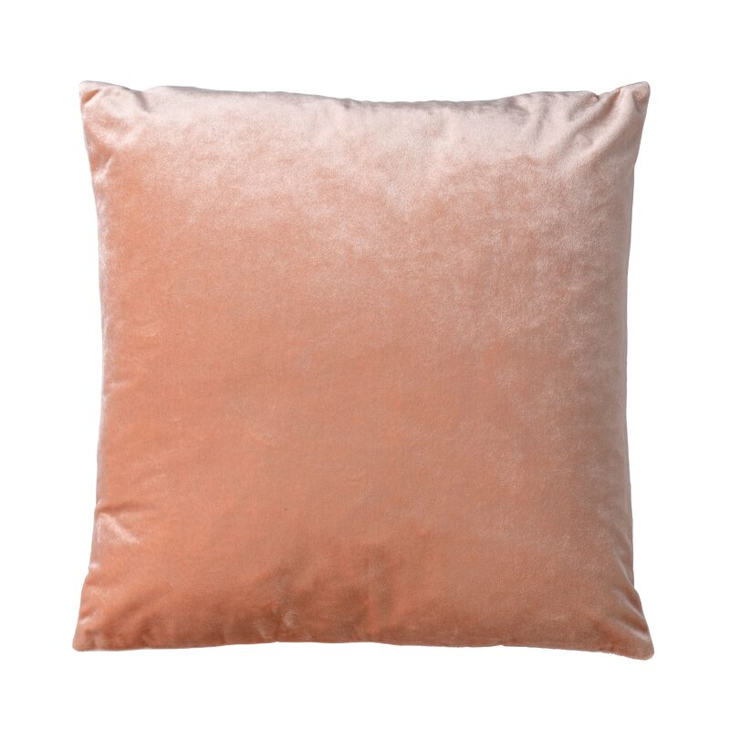 Coussin OTA coloris rose pêche 45 x 45 cm