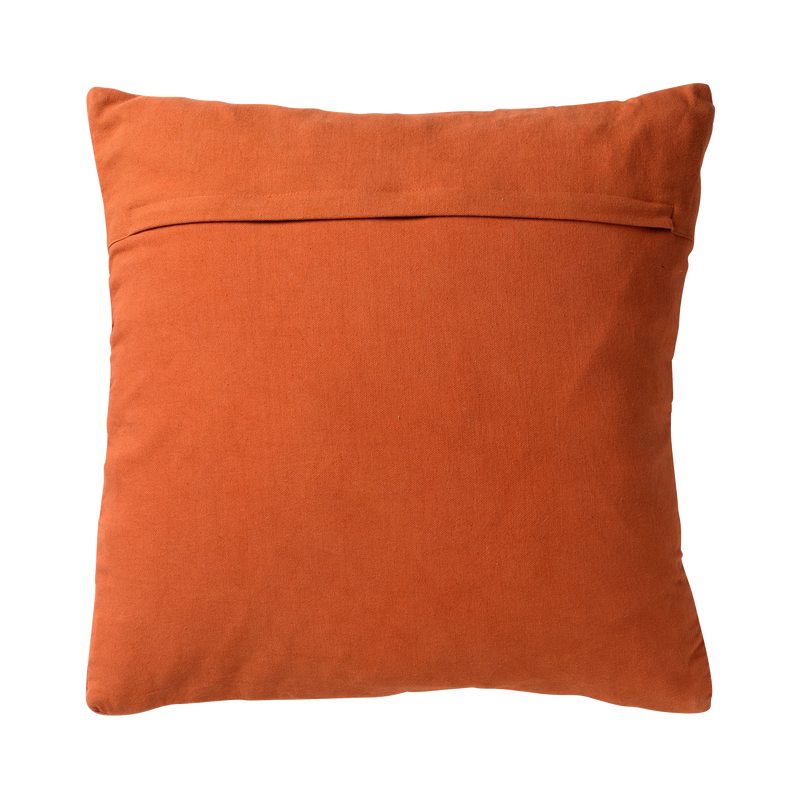 Coussin IDIE coloris terre cuite 45 x 45 cm