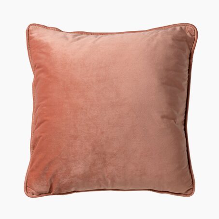 Coussin FYN coloris nude orangé 60 x 60 cm