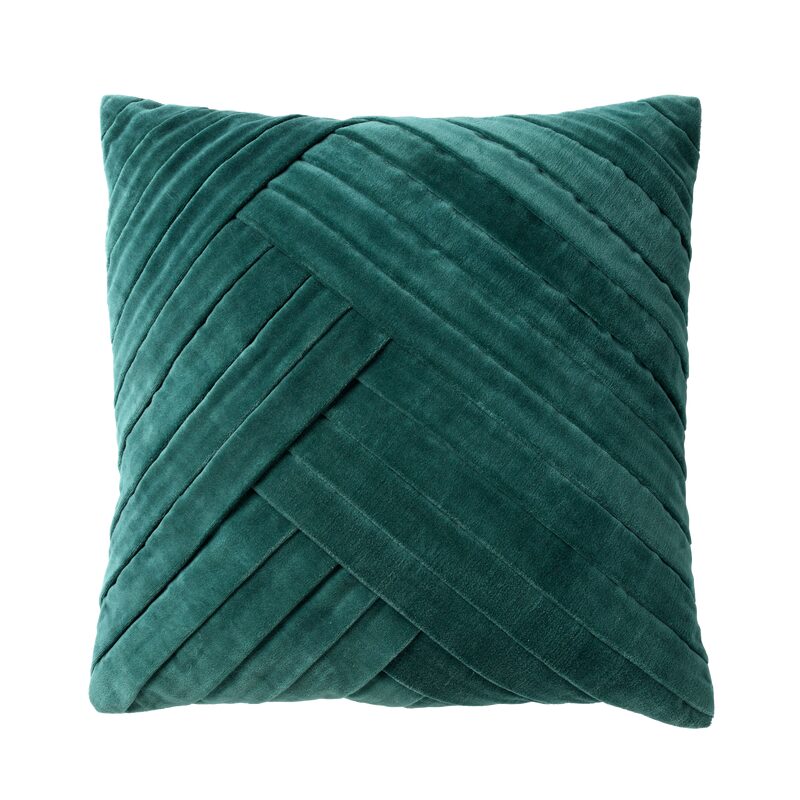 Coussin IDIE coloris émeraude 45 x 45 cm
