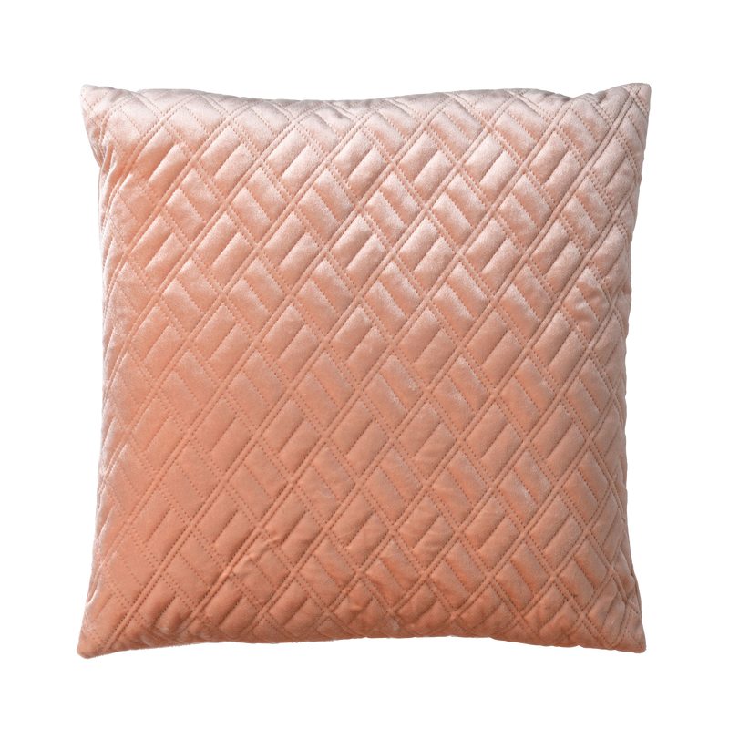 Coussin OTA coloris rose pêche 45 x 45 cm