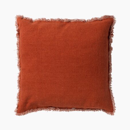 Coussin BURTA coloris brique 60 x 60 cm