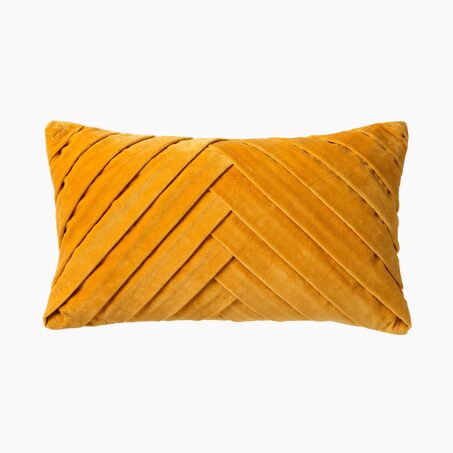 Coussin MEIM coloris jaune moutarde 30 x 50 cm