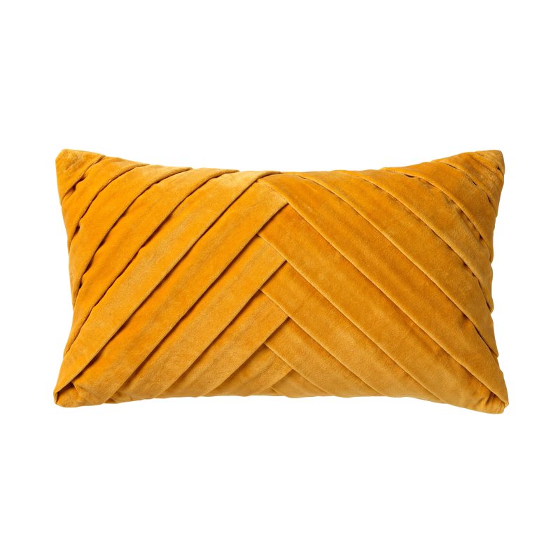 Coussin MEIM coloris jaune moutarde 30 x 50 cm