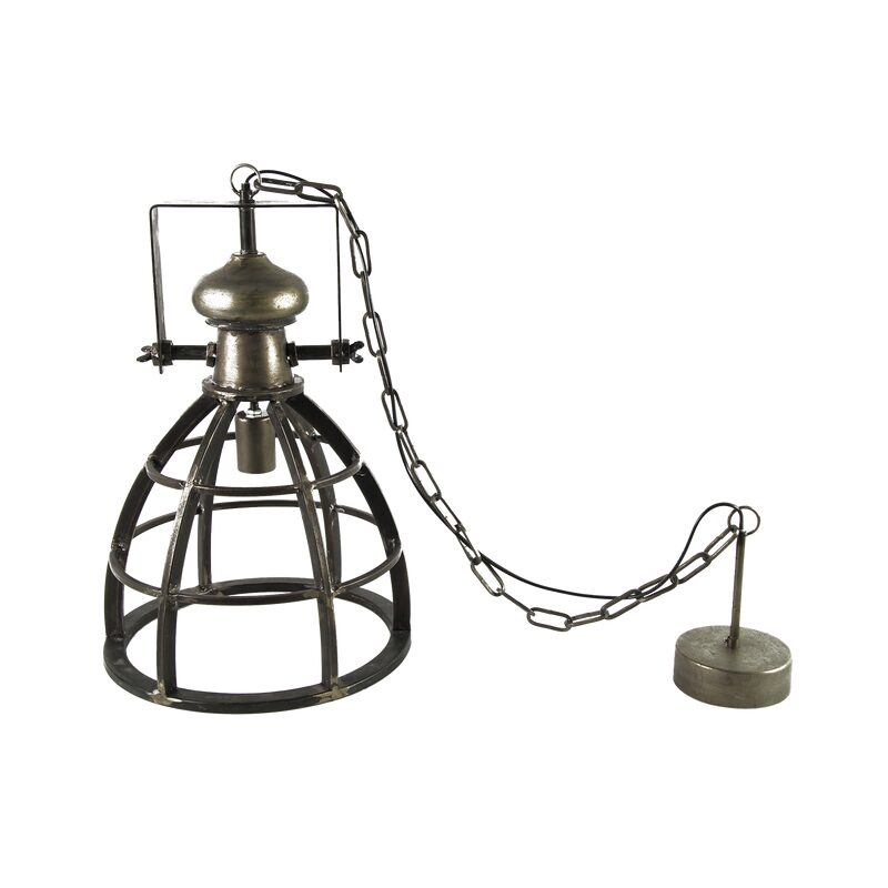 Suspension BARN coloris gris foncé 34 x 34 cm