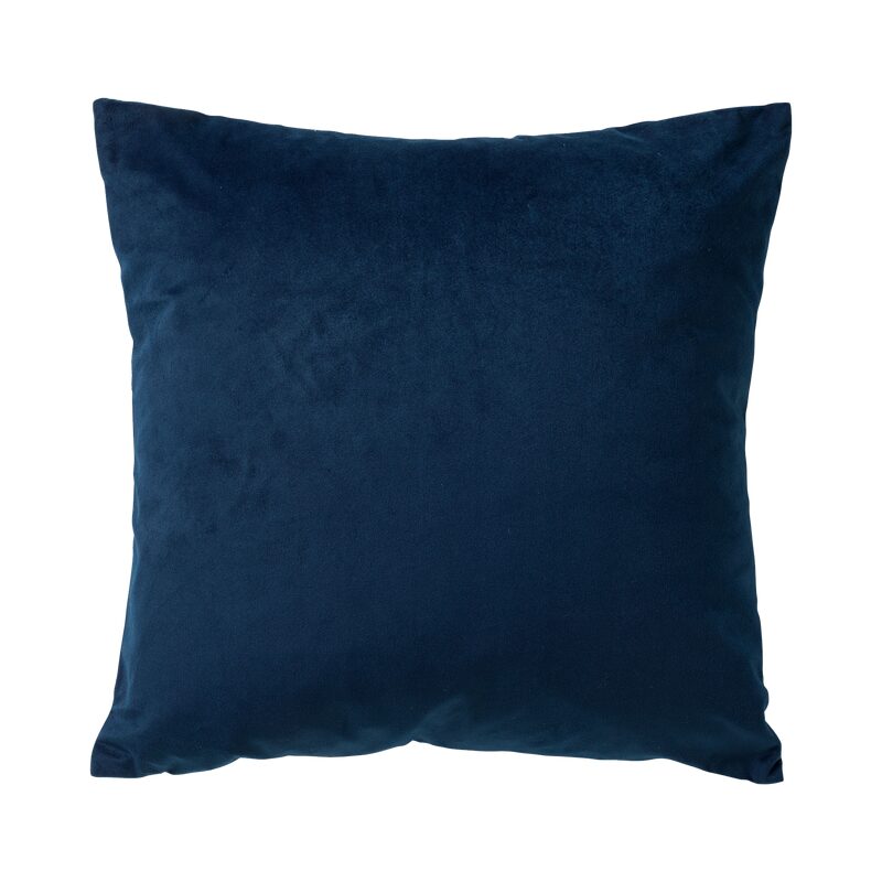 Coussin ILLY coloris bleu nuit 45 x 45 cm