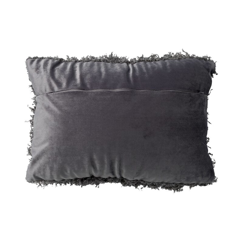 Coussin HERRA coloris gris anthracite 30 x 50 cm