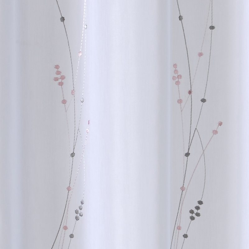 Voilage ERLINA coloris rose 140 x 240 cm