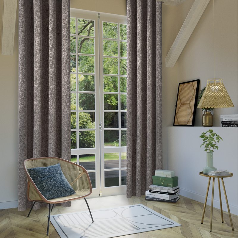 Rideau BALTY coloris gris cendré 140 x 260 cm