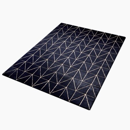 Tapis WYATT coloris bleu 150 x 200 cm