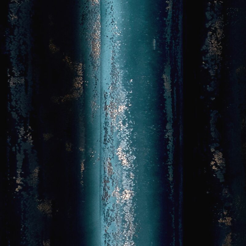 Rideau EMPREINTE coloris bleu canard 135 x 260 cm