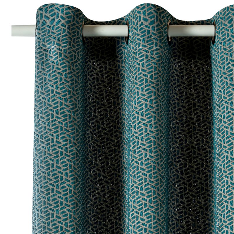 Rideau OKI coloris bleu canard 135 x 260 cm