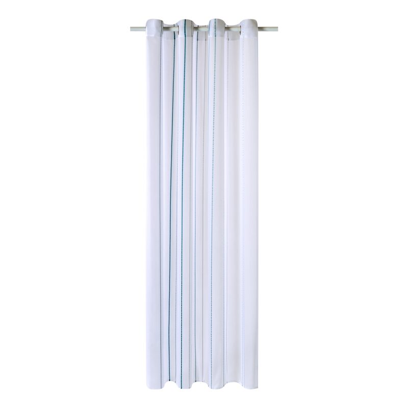 Voilage AUREA coloris bleu paon 140 x 240 cm
