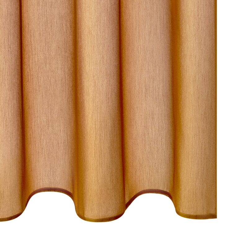 Voilage VOILE PLUS QUE CHIC coloris ocre 135 x 240 cm