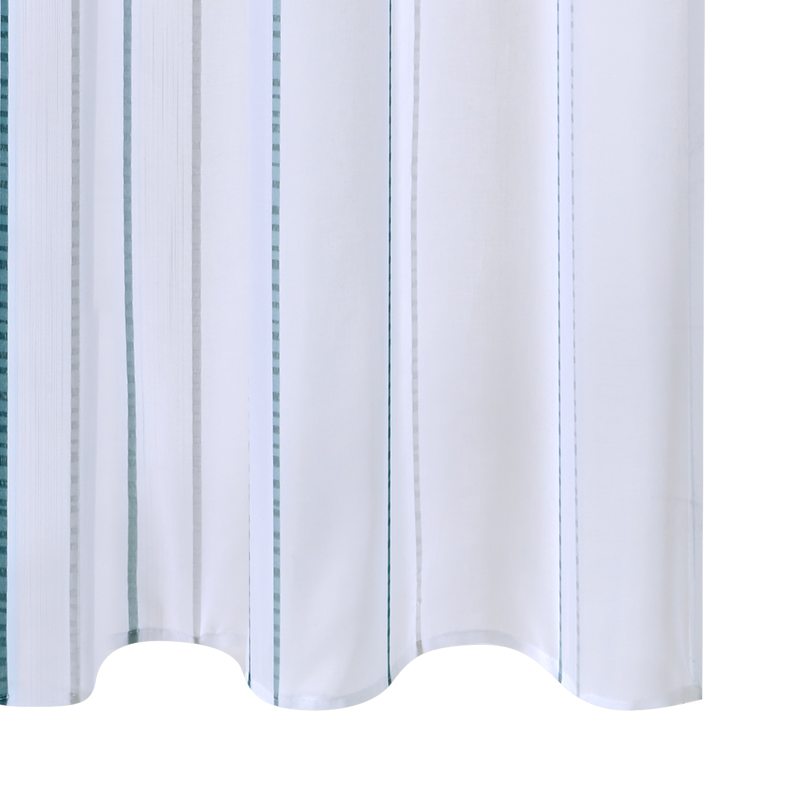Voilage AUREA coloris bleu paon 140 x 240 cm