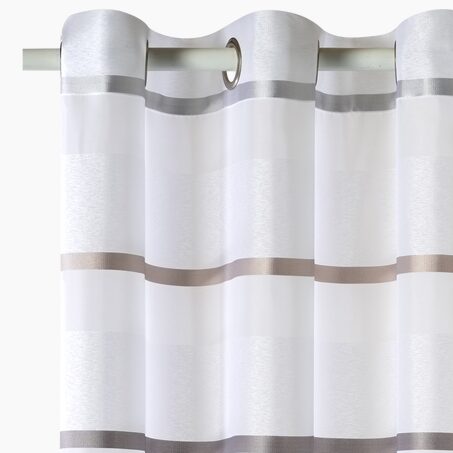 Voilage GALEA coloris gris 140 x 240 cm
