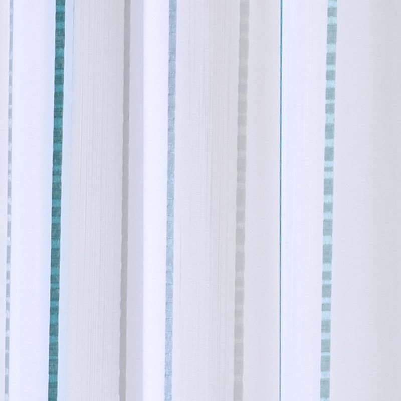 Voilage AUREA coloris bleu paon 140 x 240 cm